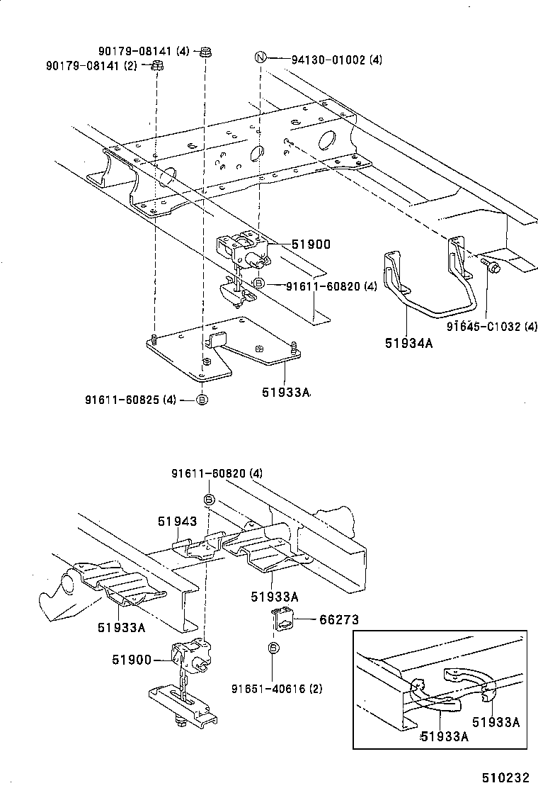  DYNA 200 TOYOACE G25 |  SPARE WHEEL CARRIER