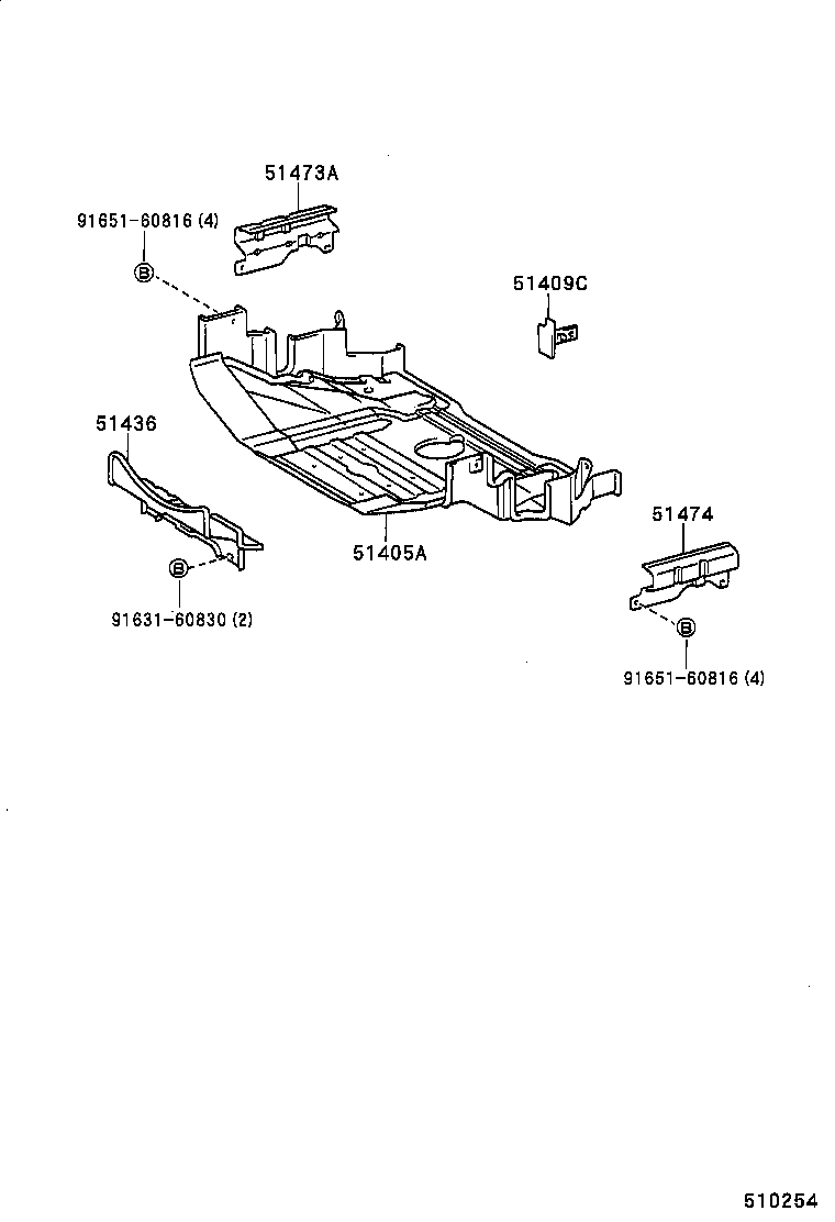  DYNA 150 TOYOACE G15 |  SUSPENSION CROSSMEMBER UNDER COVER