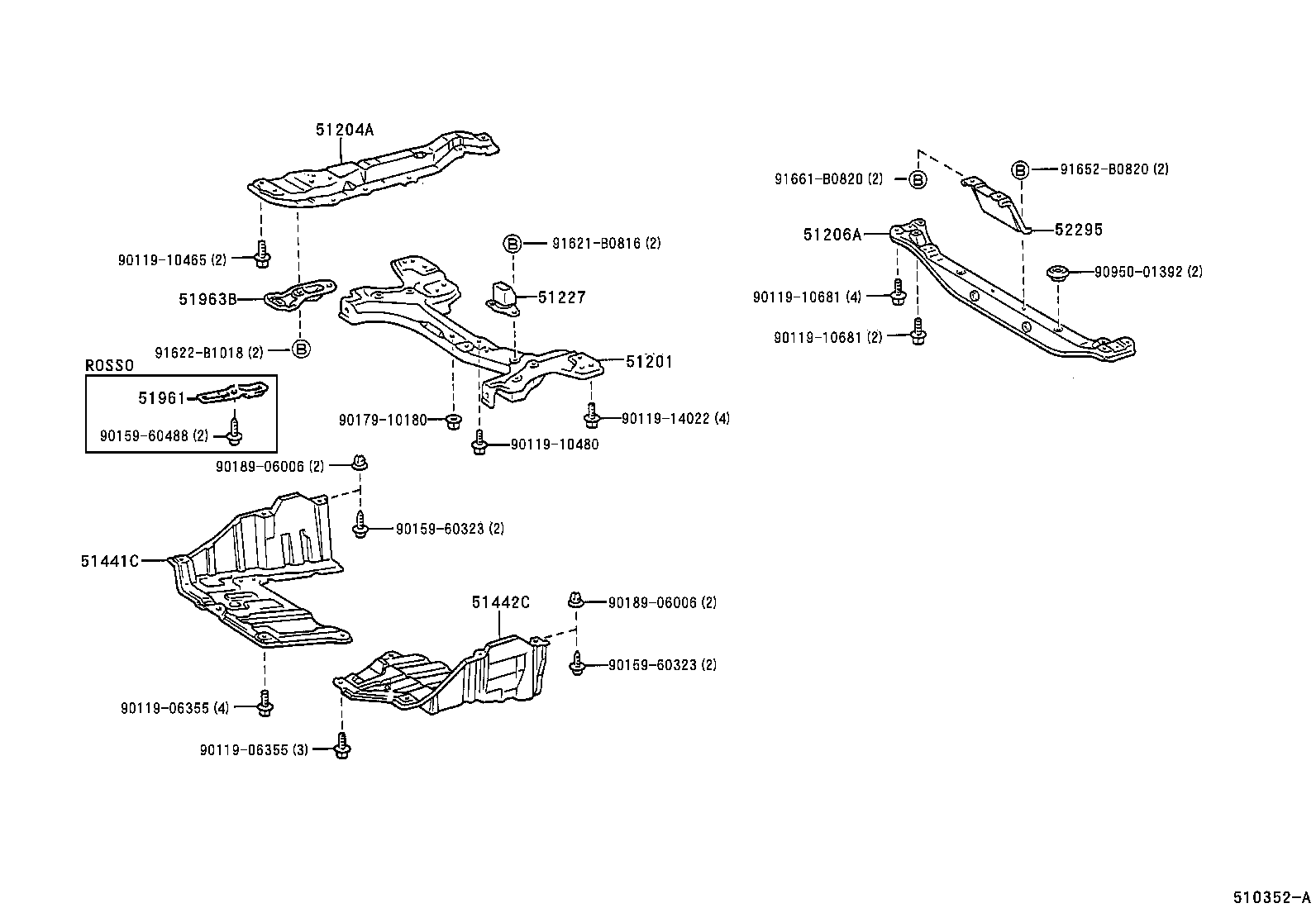  SPRINTER CARIB |  SUSPENSION CROSSMEMBER UNDER COVER