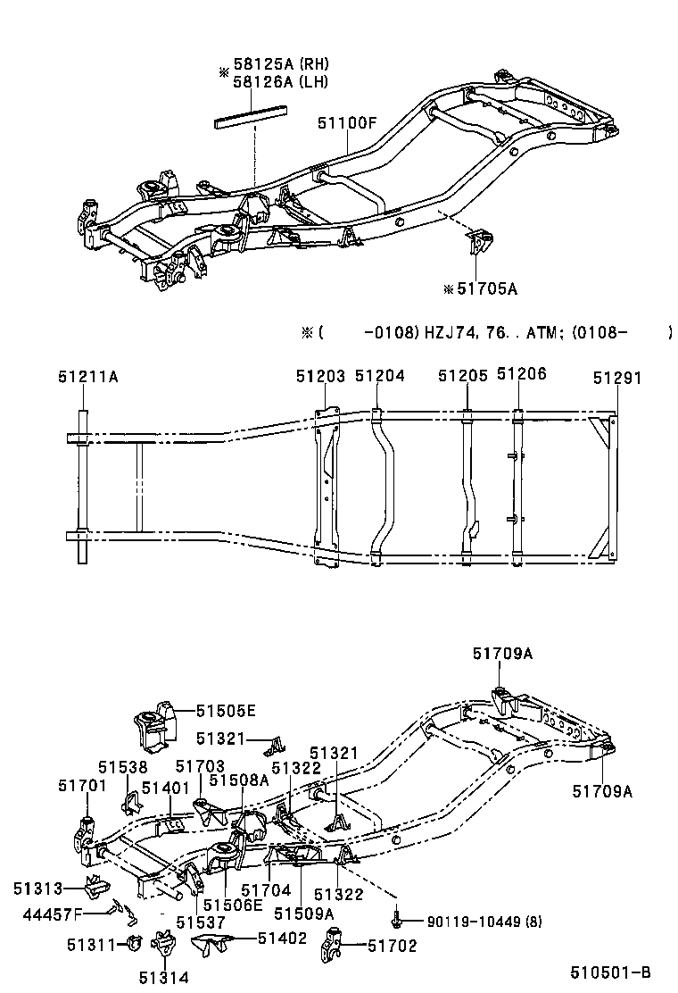  LAND CRUISER S T H T |  FRAME