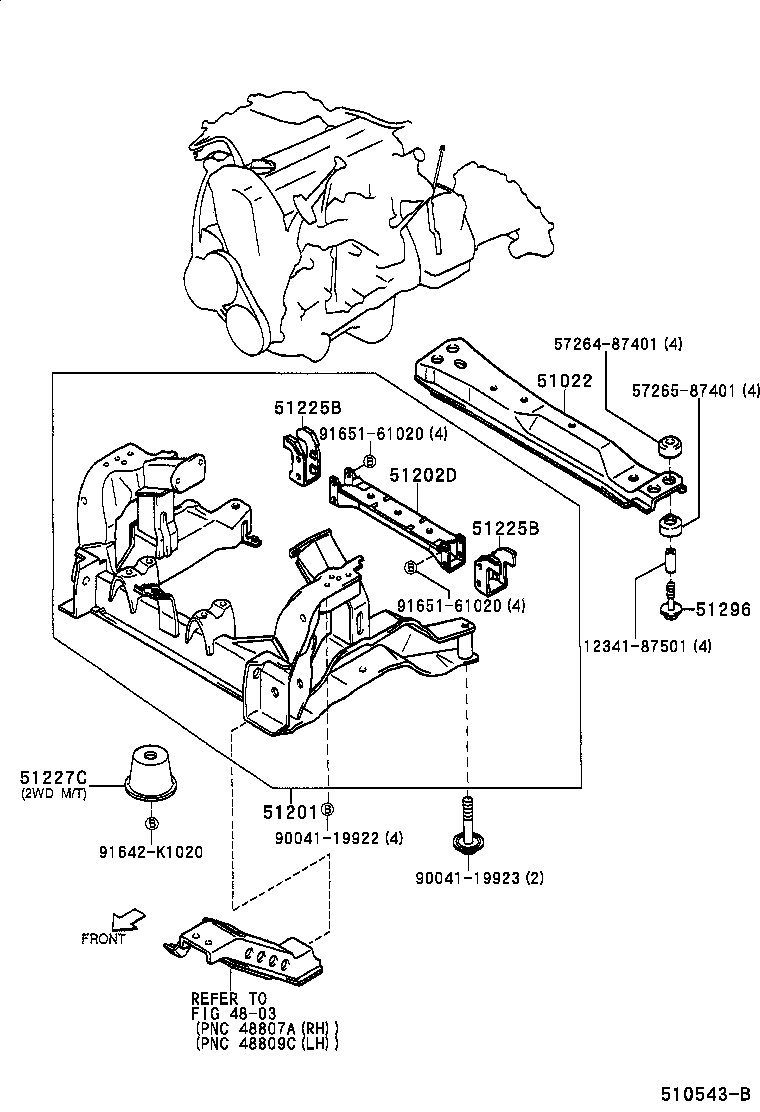  CAMI |  SUSPENSION CROSSMEMBER UNDER COVER
