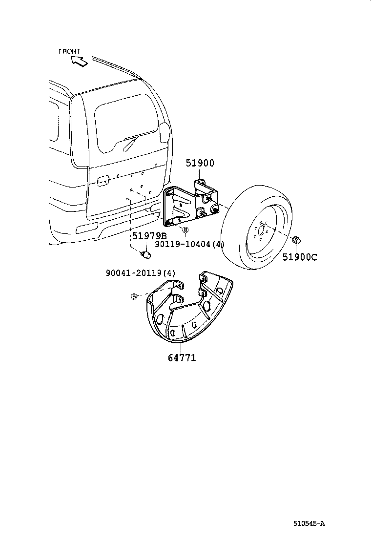  CAMI |  SPARE WHEEL CARRIER