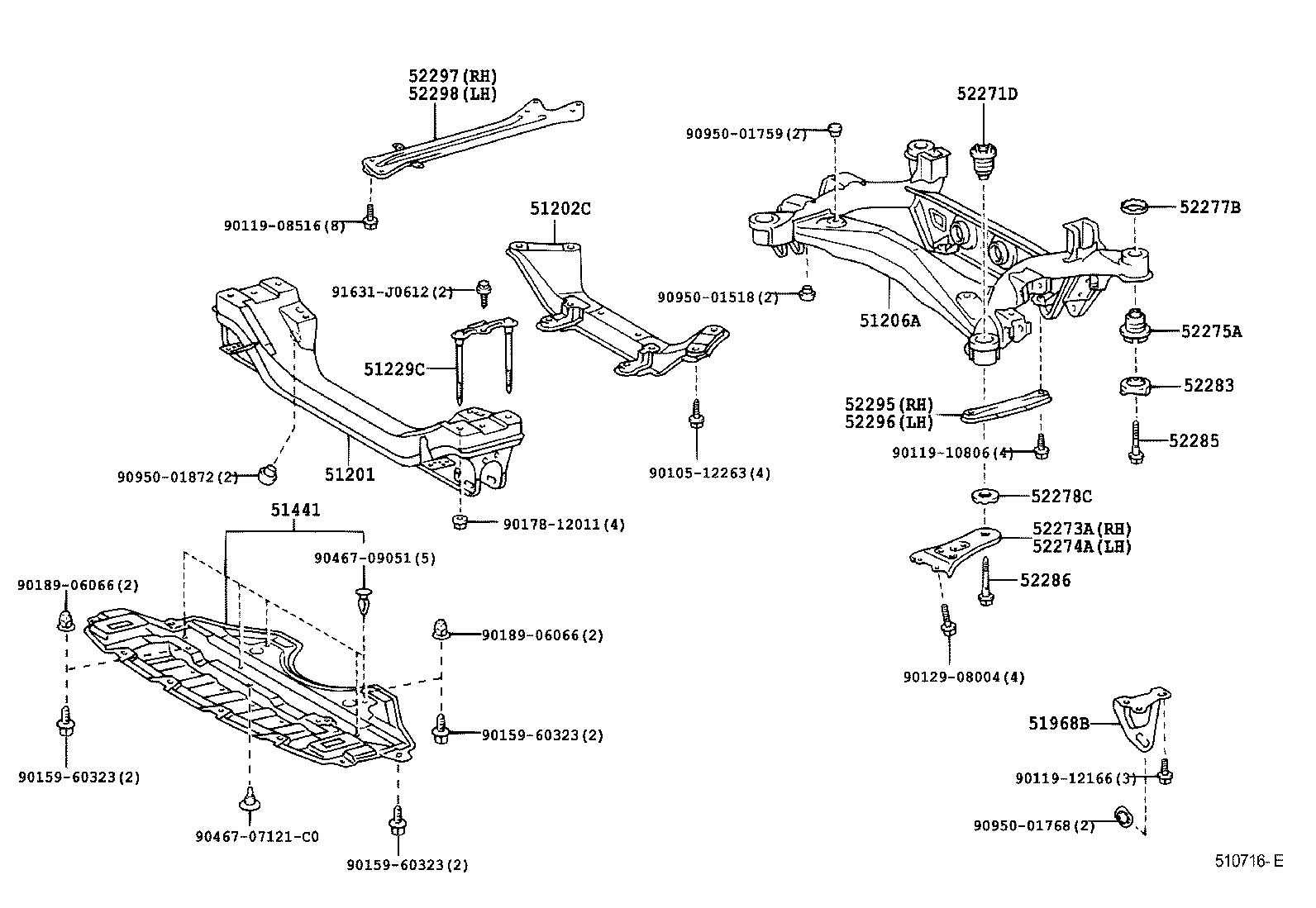  ALTEZZA ALTEZZA GITA |  SUSPENSION CROSSMEMBER UNDER COVER