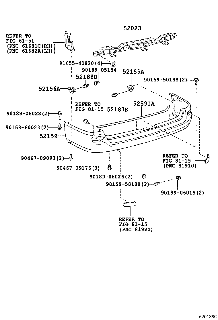  REGIUS TOURING HIACE |  REAR BUMPER BUMPER STAY