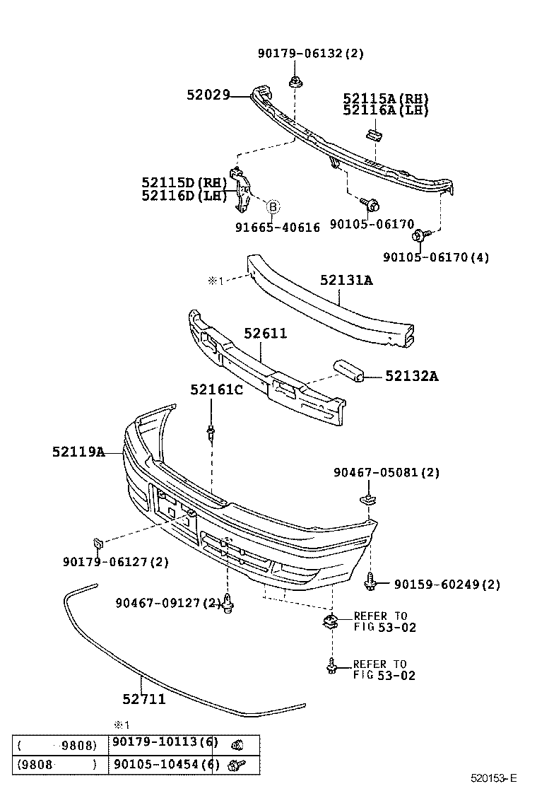  MARK 2 WG |  FRONT BUMPER BUMPER STAY