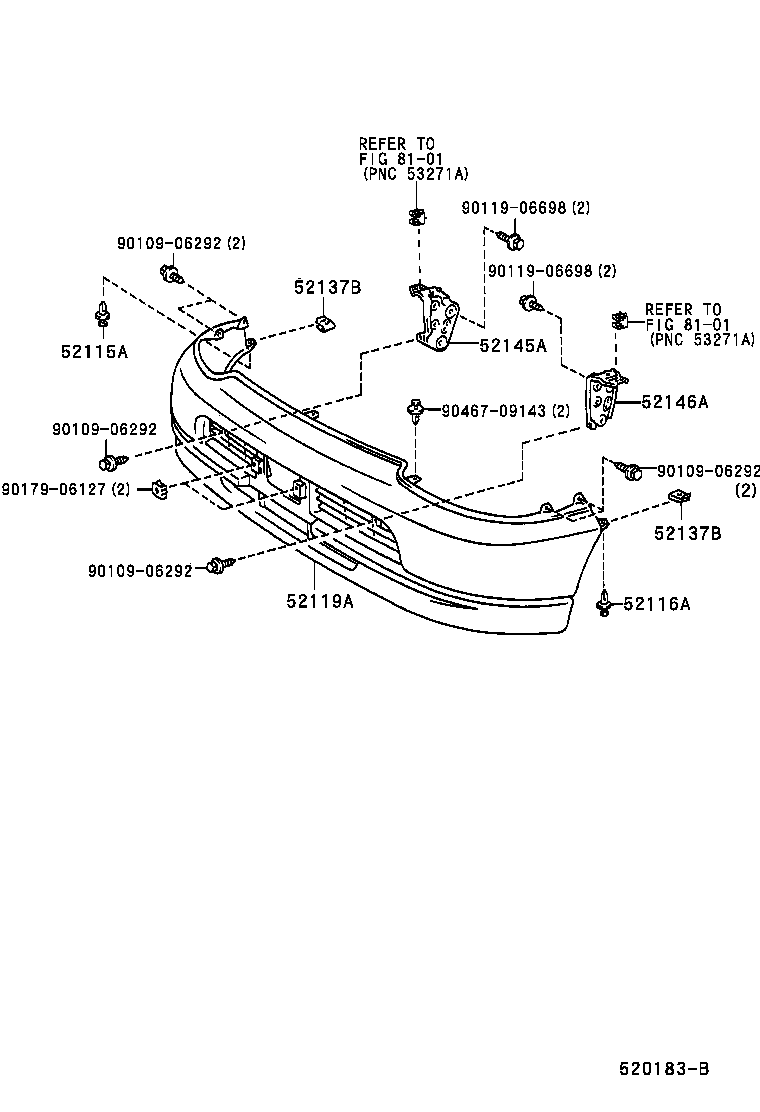  GRANVIA GRAND HIACE |  FRONT BUMPER BUMPER STAY