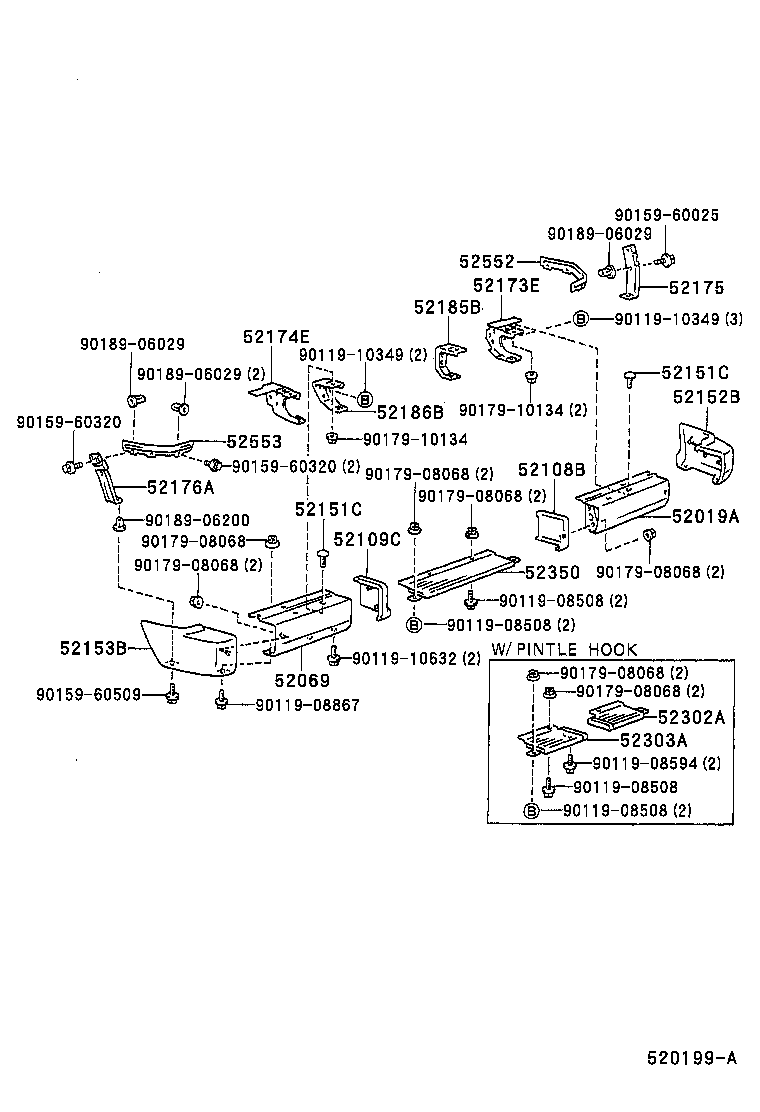  LAND CRUISER S T H T |  REAR BUMPER BUMPER STAY