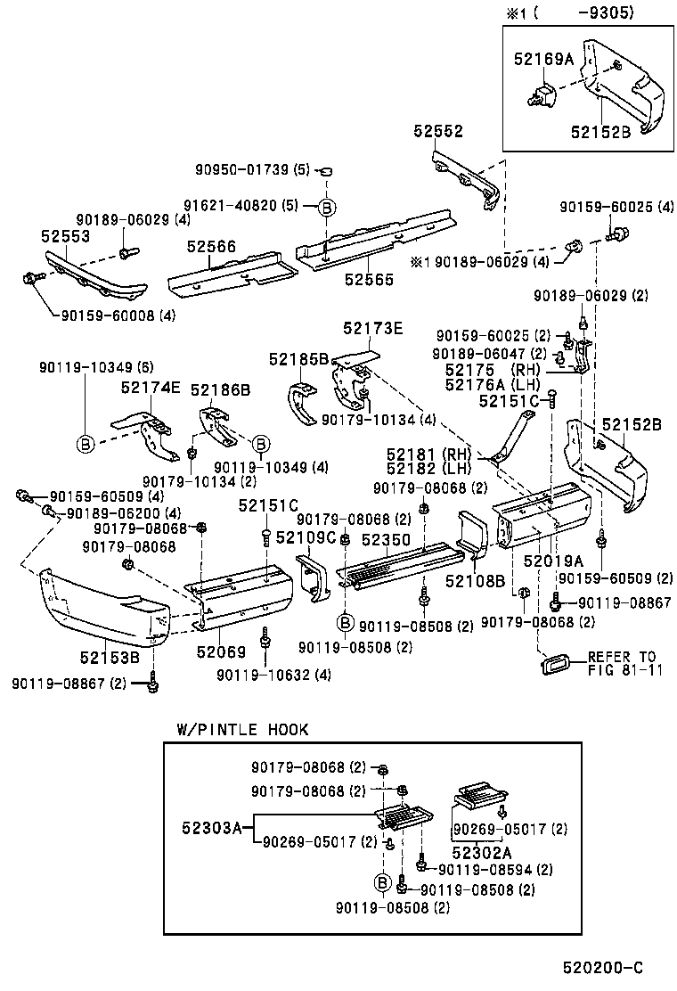 LAND CRUISER S T H T |  REAR BUMPER BUMPER STAY