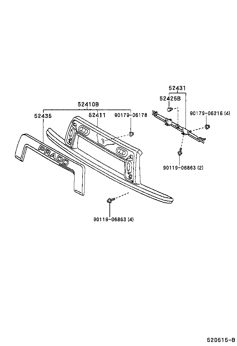  LAND CRUISER PRADO |  FRONT BUMPER BUMPER STAY
