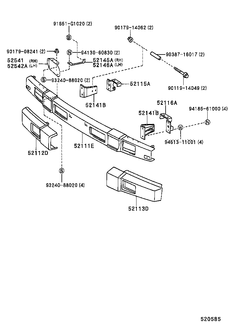  MEGA CRUISER |  FRONT BUMPER BUMPER STAY
