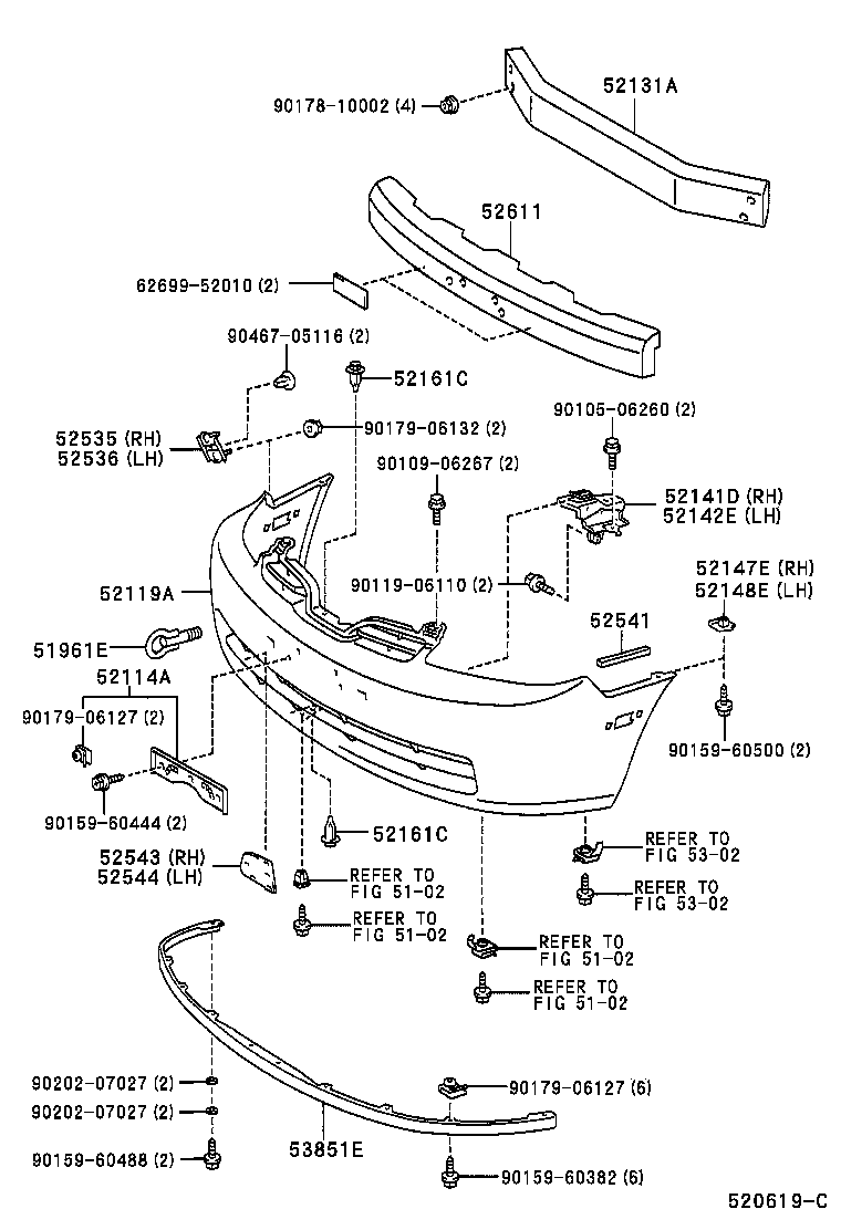  PRIUS |  FRONT BUMPER BUMPER STAY