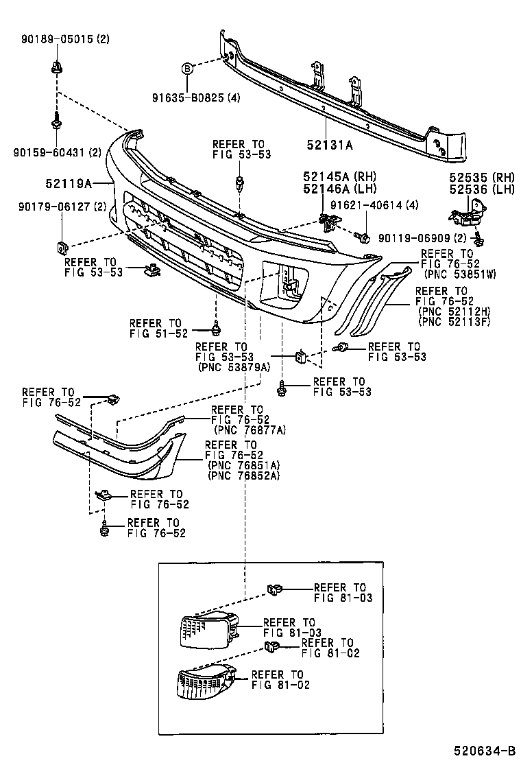  RAV4 J L |  FRONT BUMPER BUMPER STAY