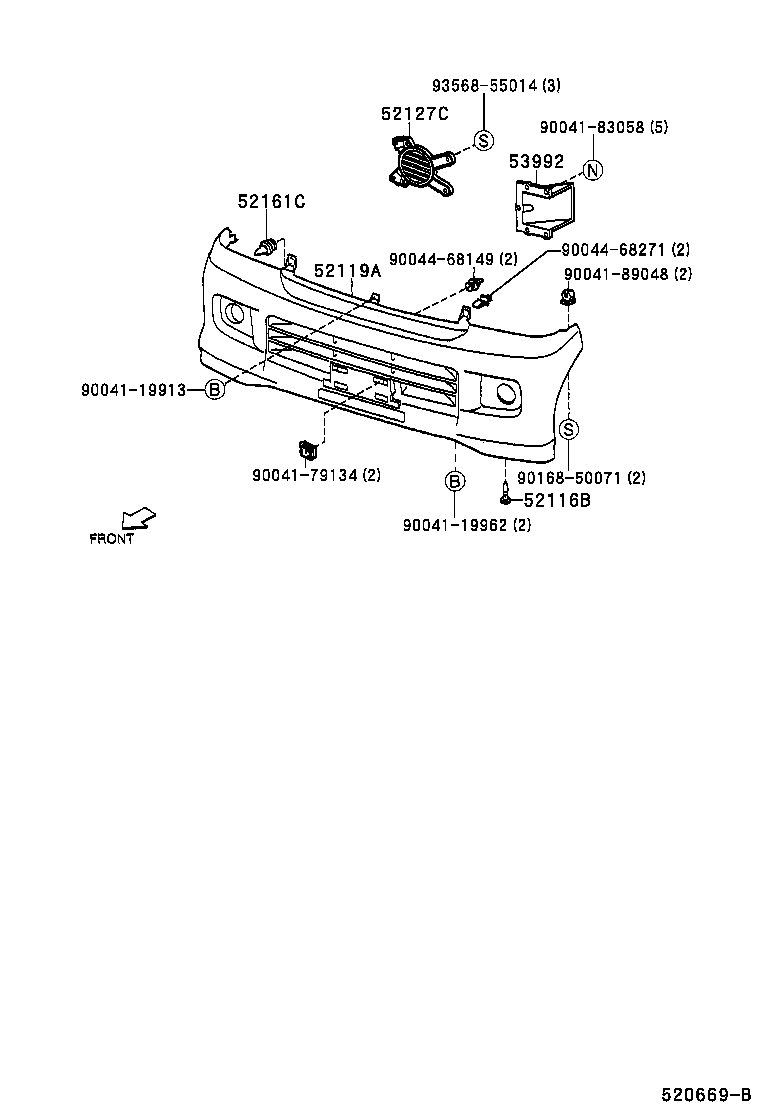  SPARKY |  FRONT BUMPER BUMPER STAY