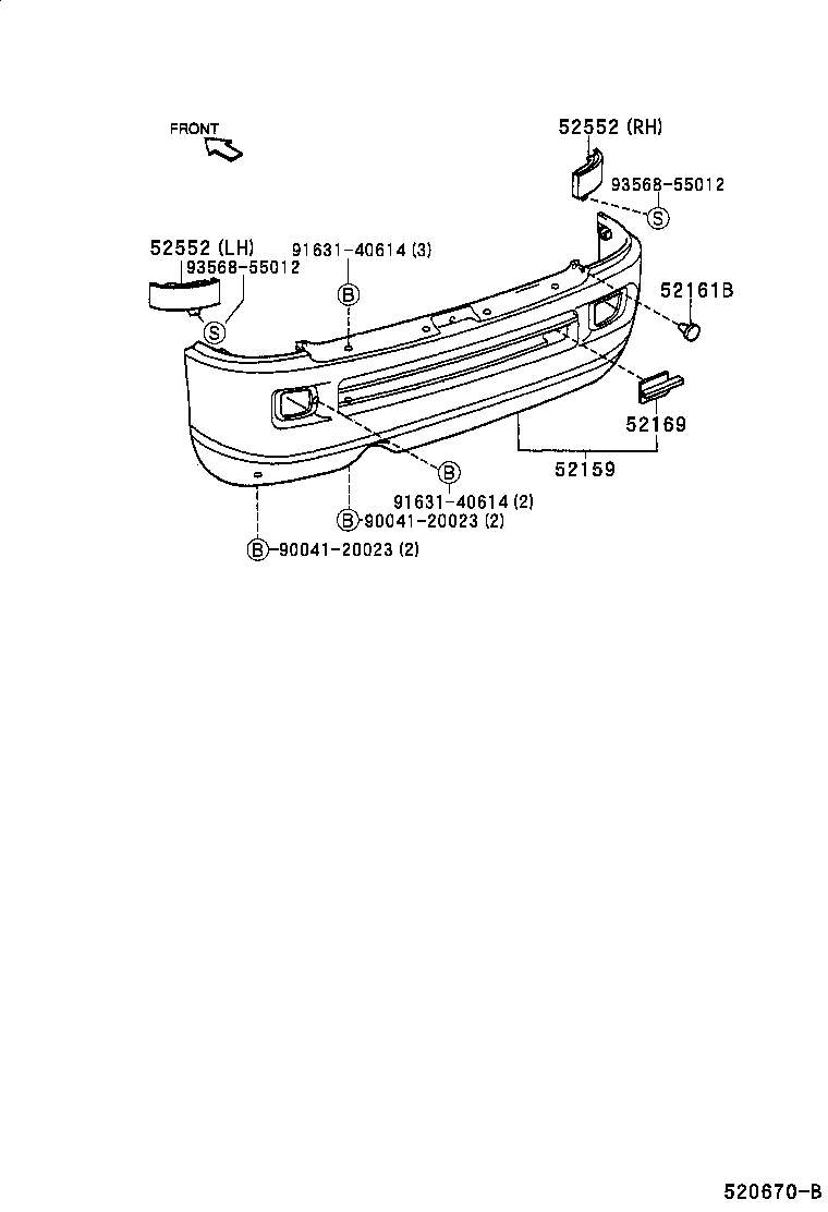  SPARKY |  REAR BUMPER BUMPER STAY