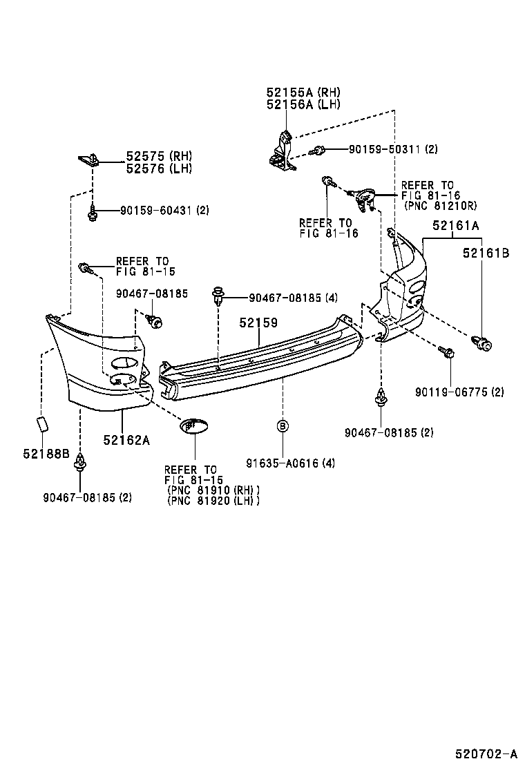  FUN CARGO |  REAR BUMPER BUMPER STAY