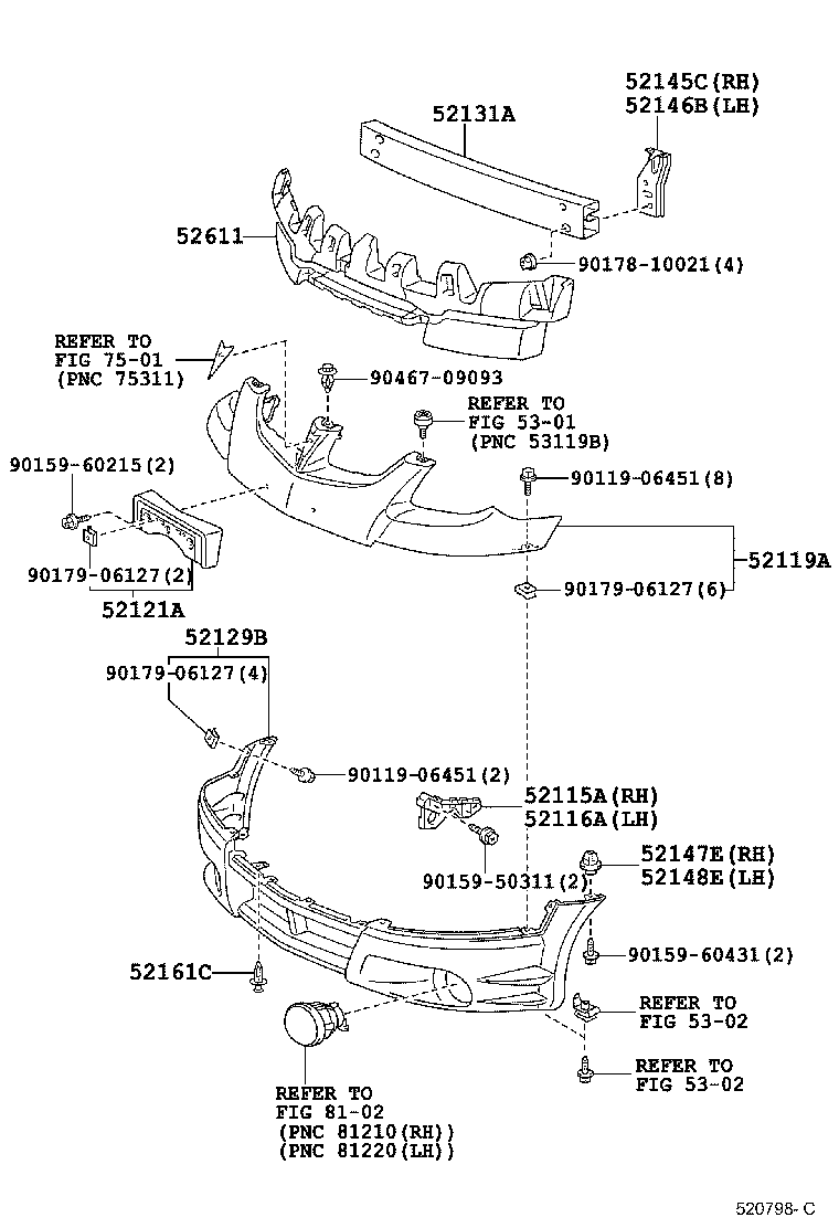  VOLTZ |  FRONT BUMPER BUMPER STAY
