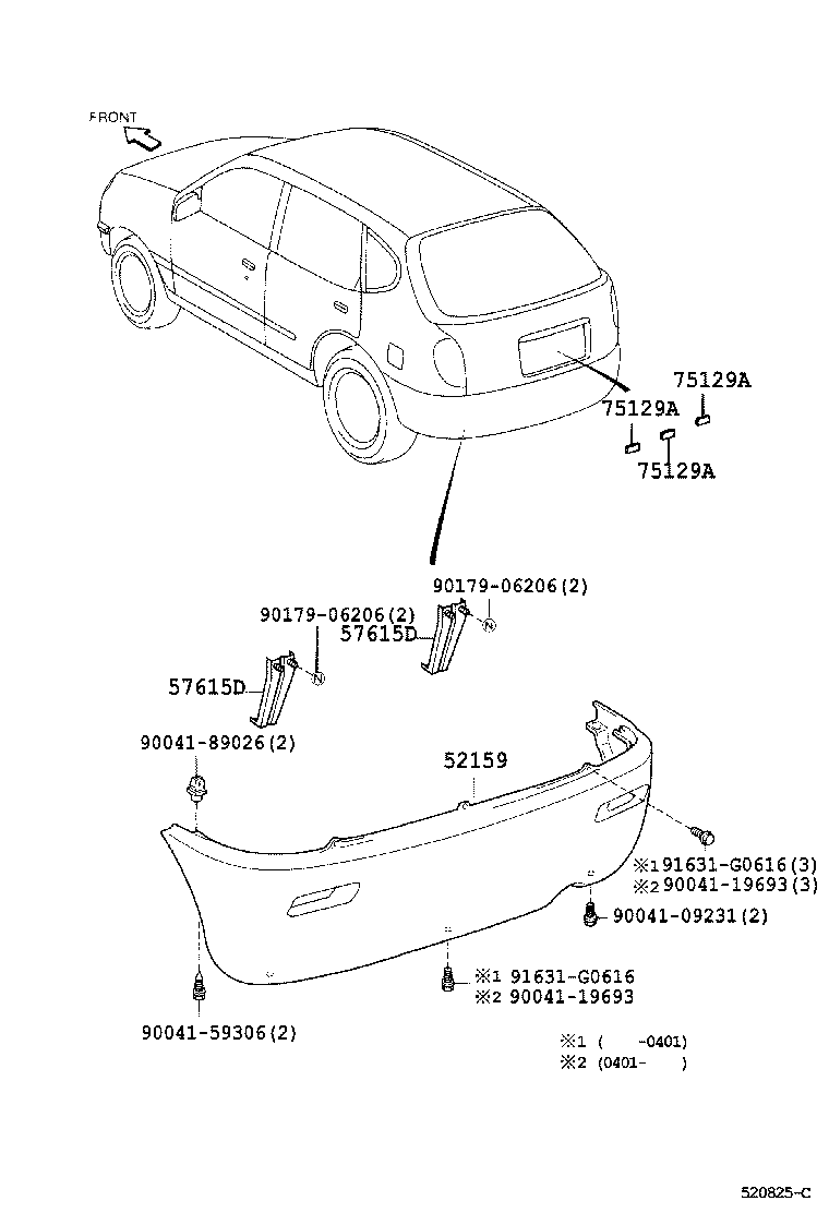  DUET |  REAR BUMPER BUMPER STAY