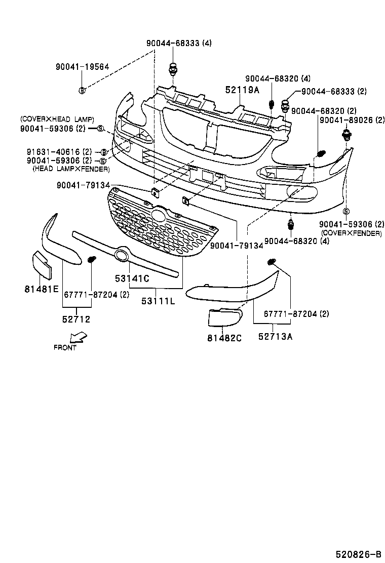  DUET |  FRONT BUMPER BUMPER STAY