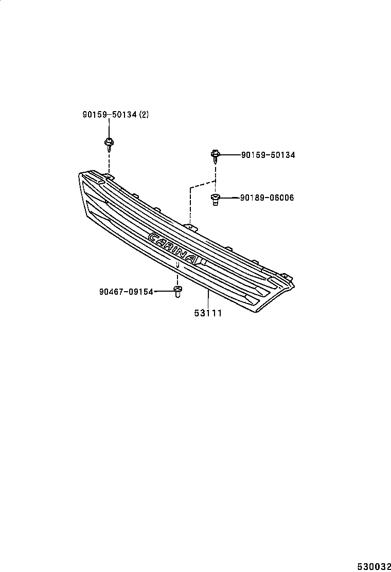  CARINA FF |  RADIATOR GRILLE