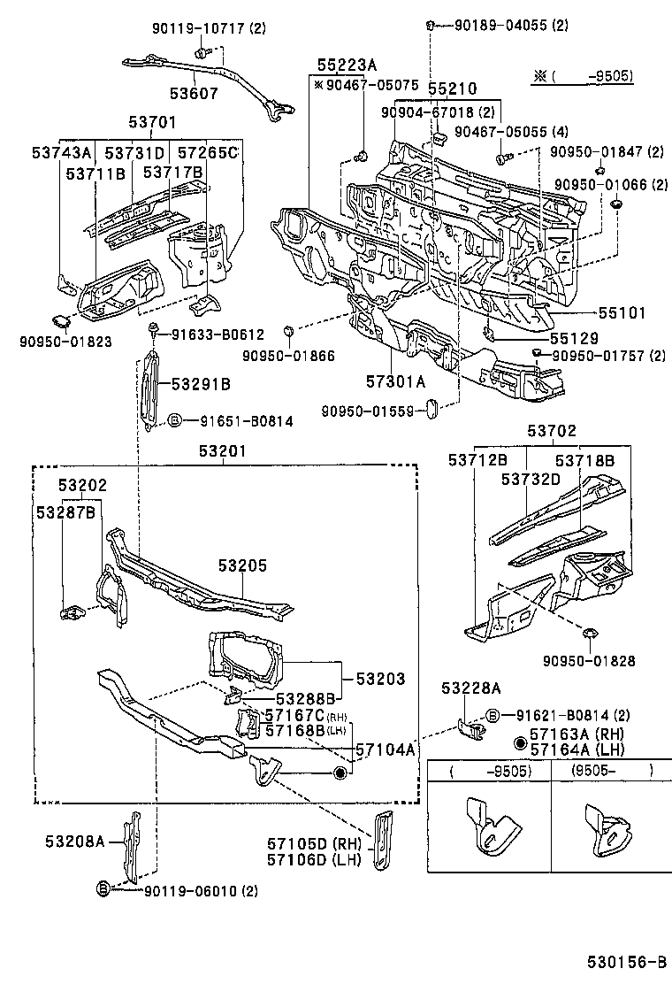  SPRINTER |  FRONT FENDER APRON DASH PANEL