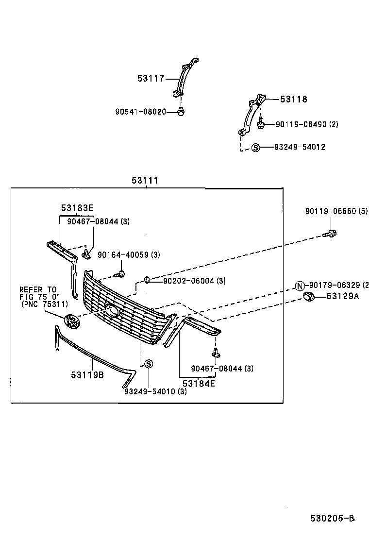  CELSIOR |  RADIATOR GRILLE