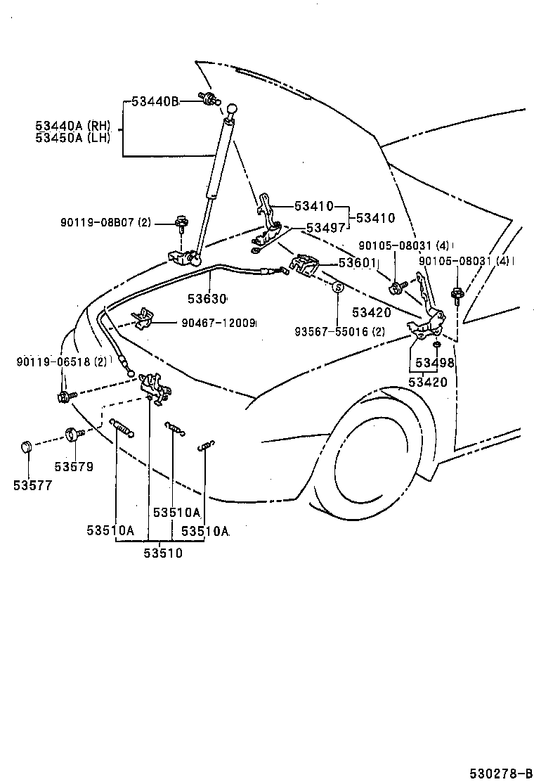  MARK 2 WG |  HOOD LOCK HINGE
