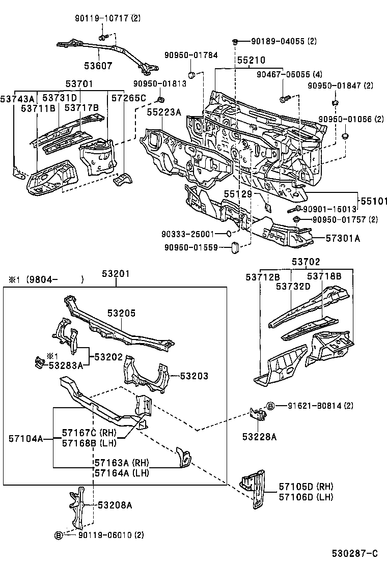  SPRINTER |  FRONT FENDER APRON DASH PANEL