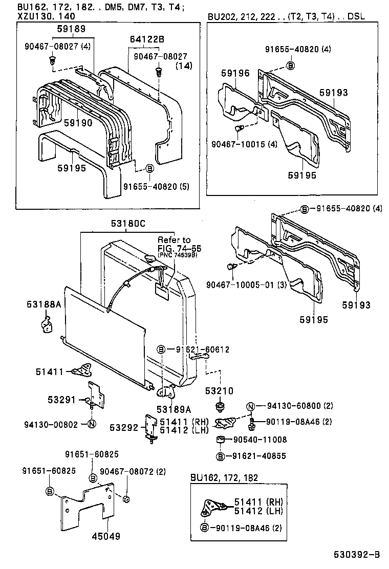  DYNA 200 TOYOACE G25 |  RADIATOR SUPPORT WIND GUIDE