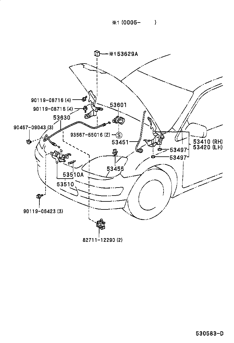  PRIUS |  HOOD LOCK HINGE
