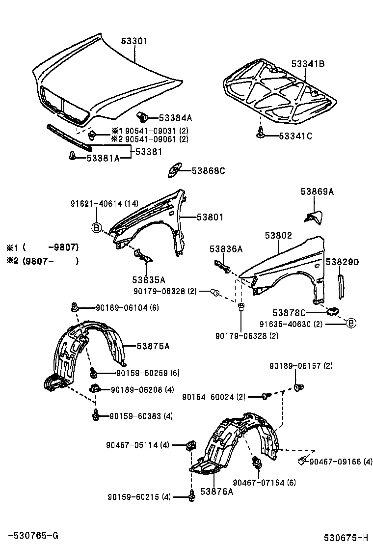  VISTA VISTA ARDEO |  HOOD FRONT FENDER
