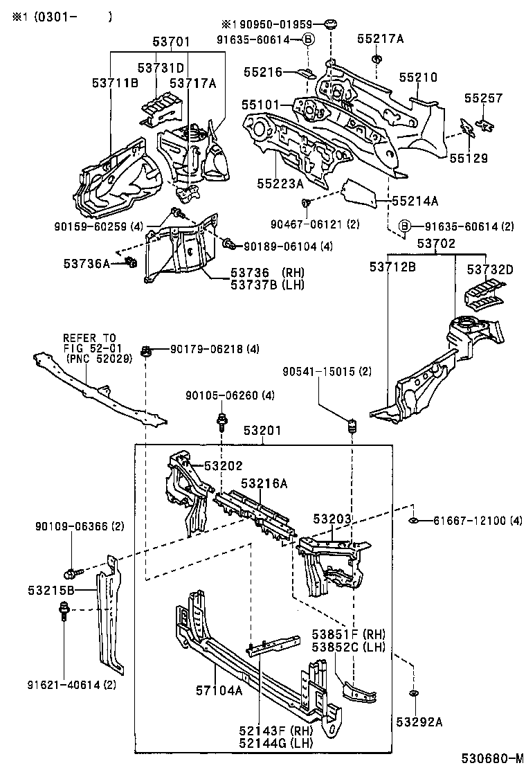  VISTA VISTA ARDEO |  FRONT FENDER APRON DASH PANEL