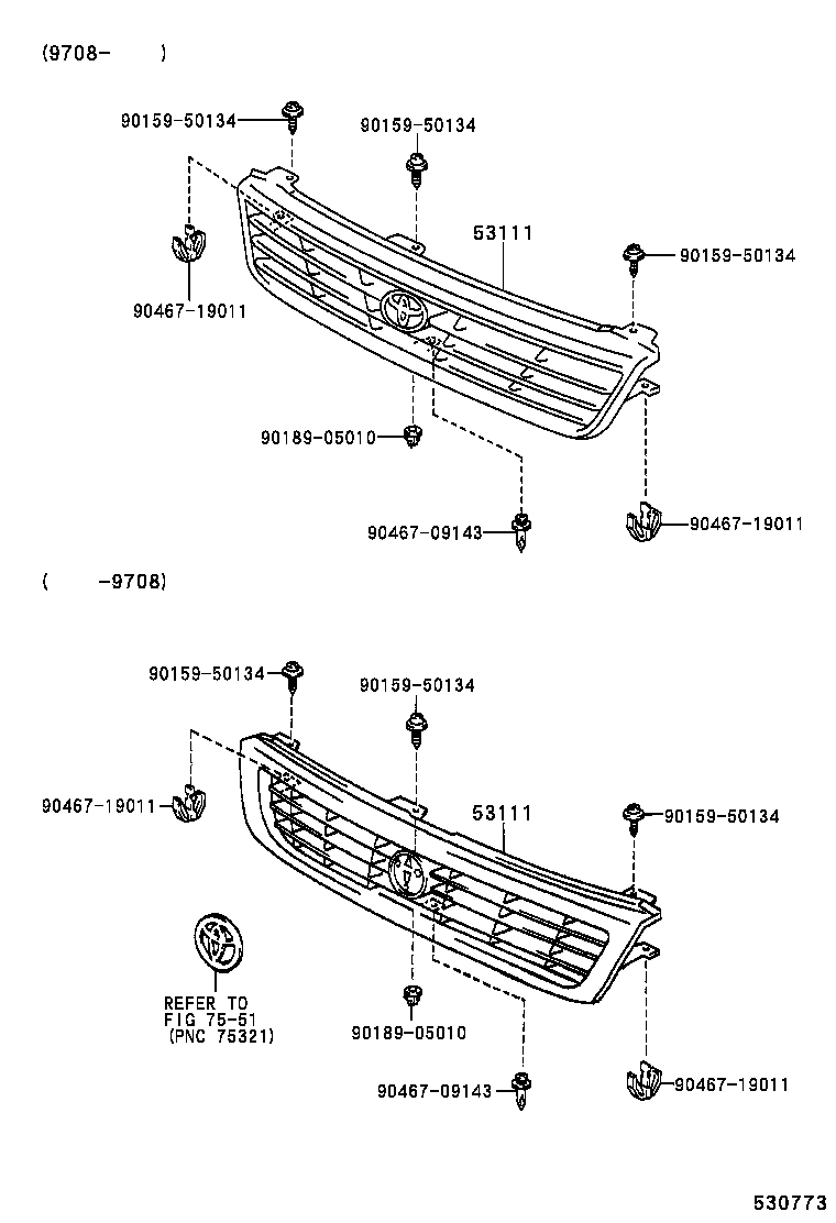  GRANVIA GRAND HIACE |  RADIATOR GRILLE