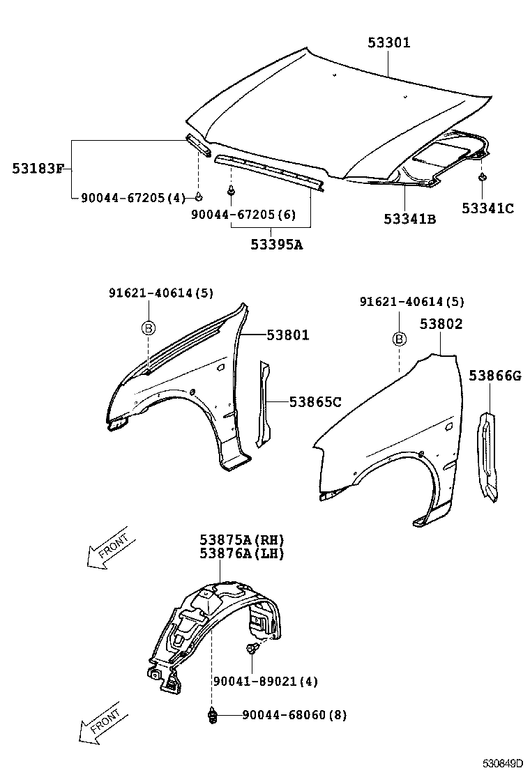  CAMI |  HOOD FRONT FENDER