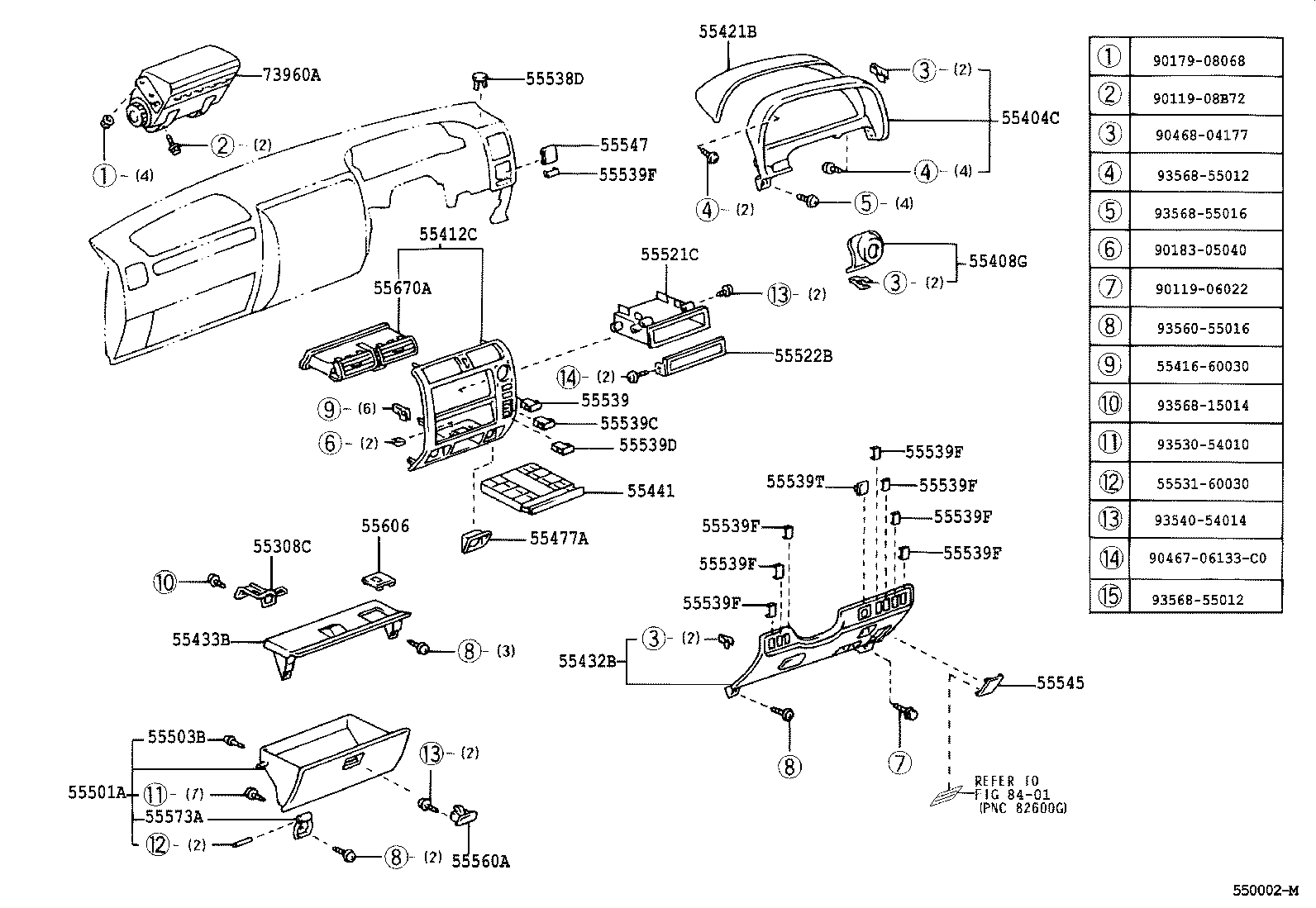  LAND CRUISER PRADO |  INSTRUMENT PANEL GLOVE COMPARTMENT
