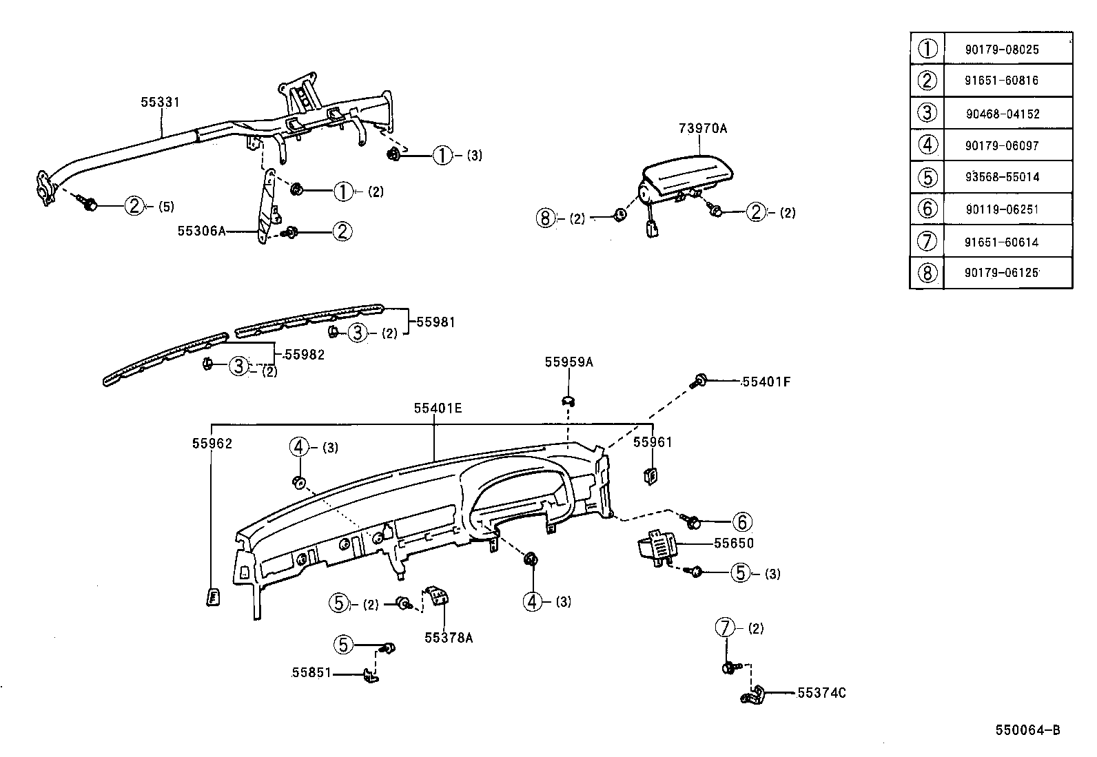  SOARER |  INSTRUMENT PANEL GLOVE COMPARTMENT