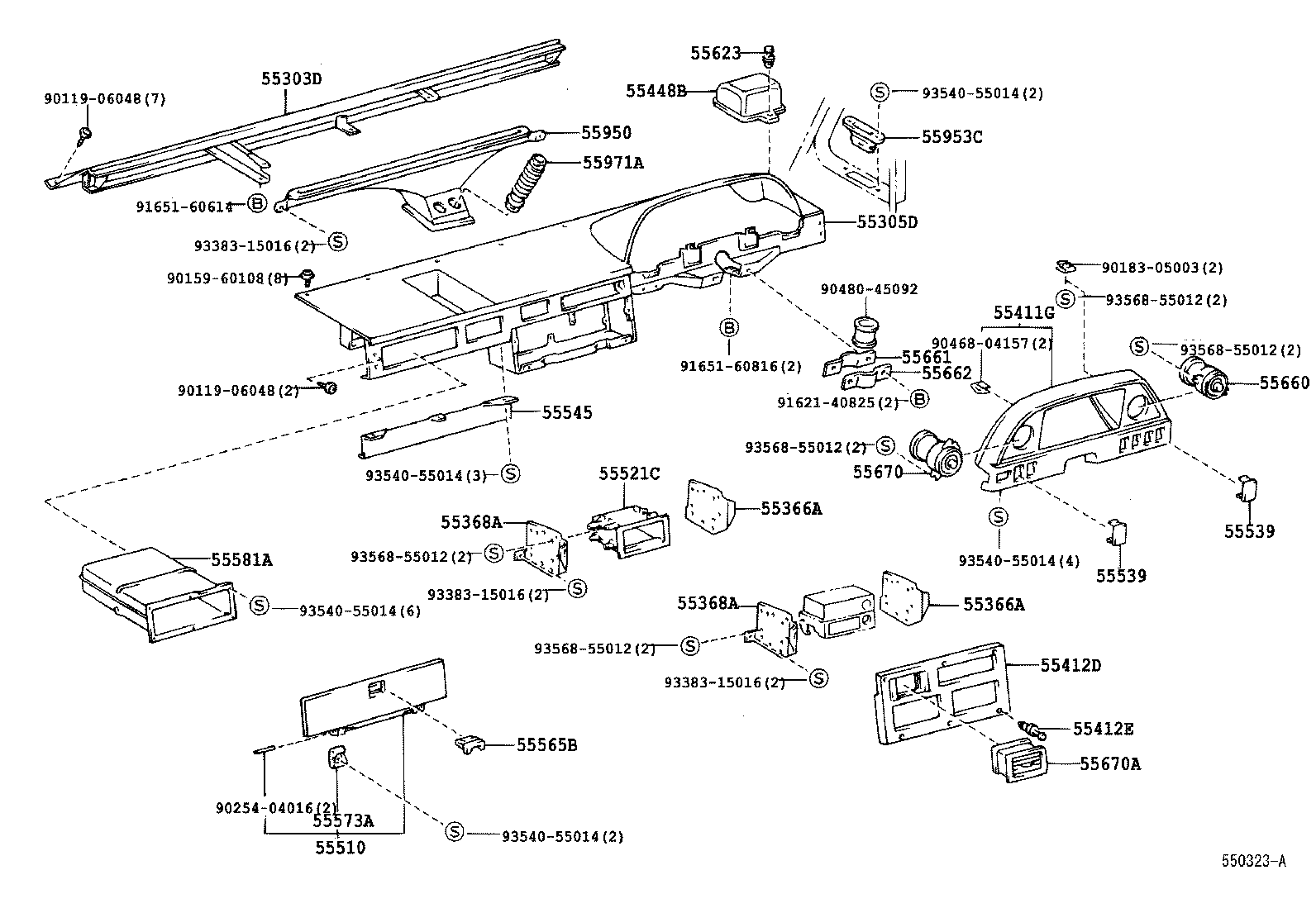 QUICK DELIVERY |  INSTRUMENT PANEL GLOVE COMPARTMENT