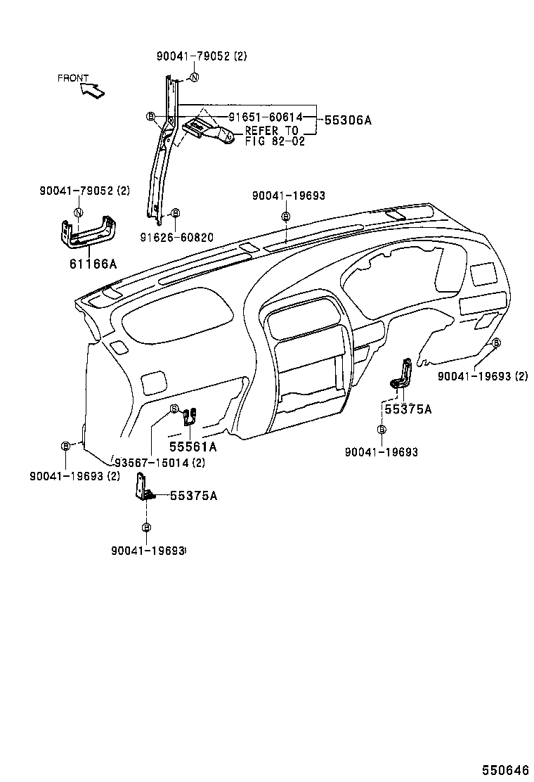  CAMI |  INSTRUMENT PANEL GLOVE COMPARTMENT
