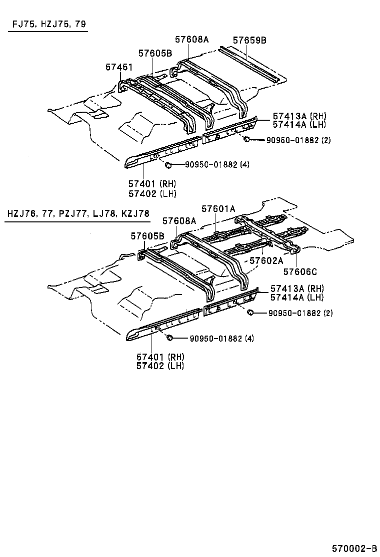  LAND CRUISER S T H T |  FLOOR MEMBER