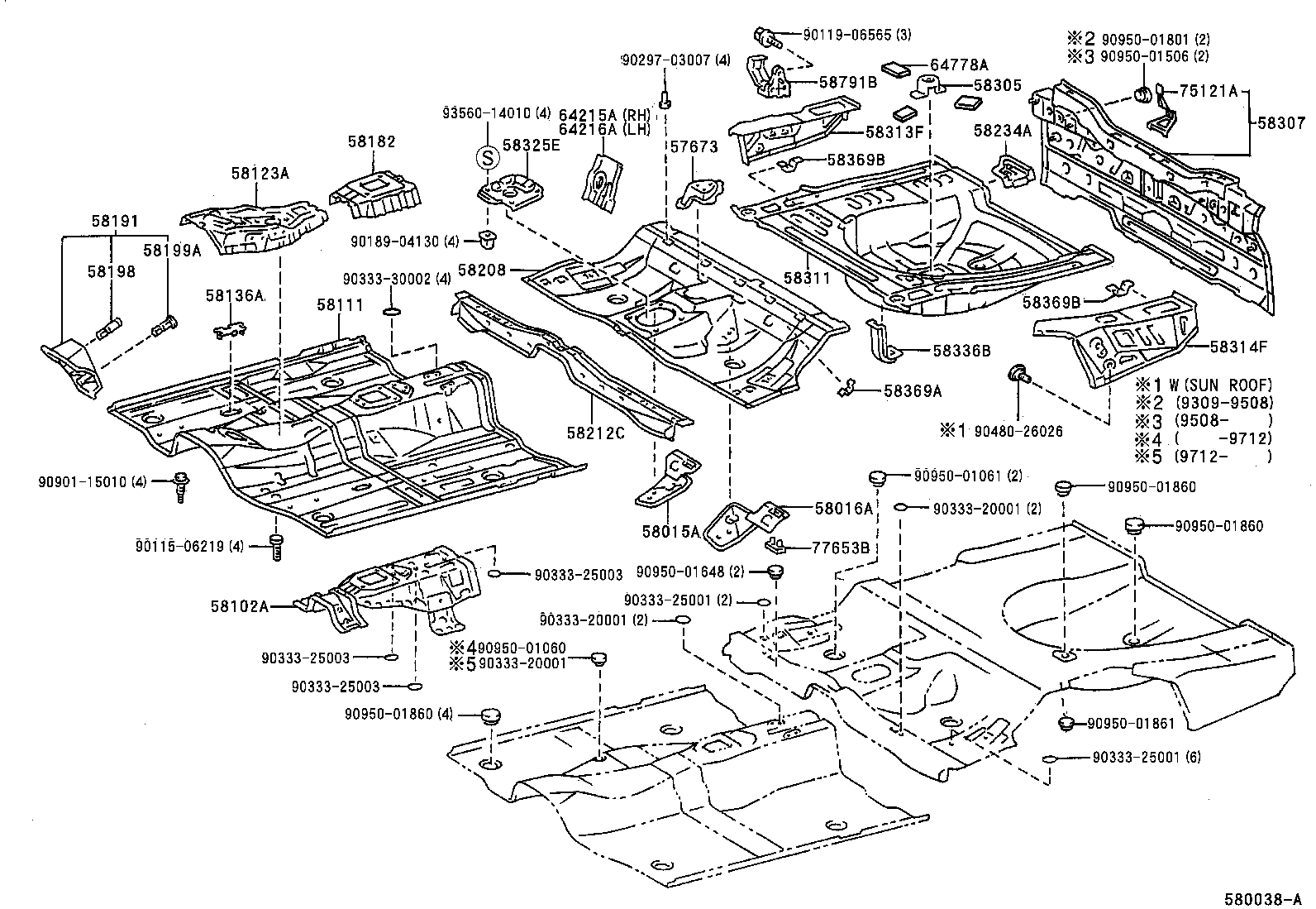  CARINA ED |  FLOOR PAN LOWER BACK PANEL