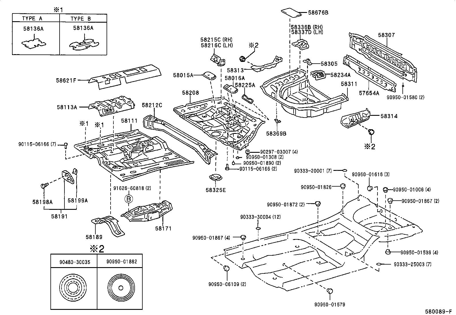  WINDOM |  FLOOR PAN LOWER BACK PANEL
