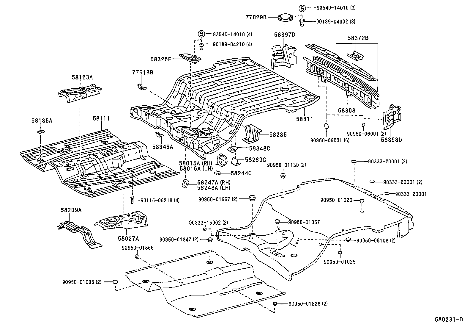  SPRINTER |  FLOOR PAN LOWER BACK PANEL