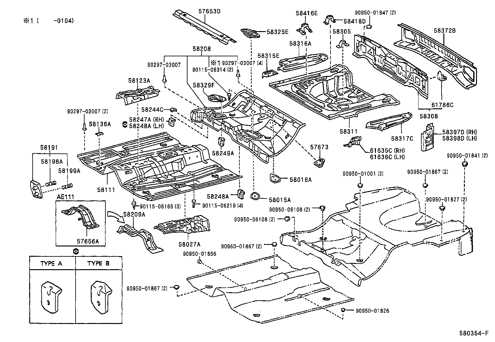  SPRINTER CARIB |  FLOOR PAN LOWER BACK PANEL