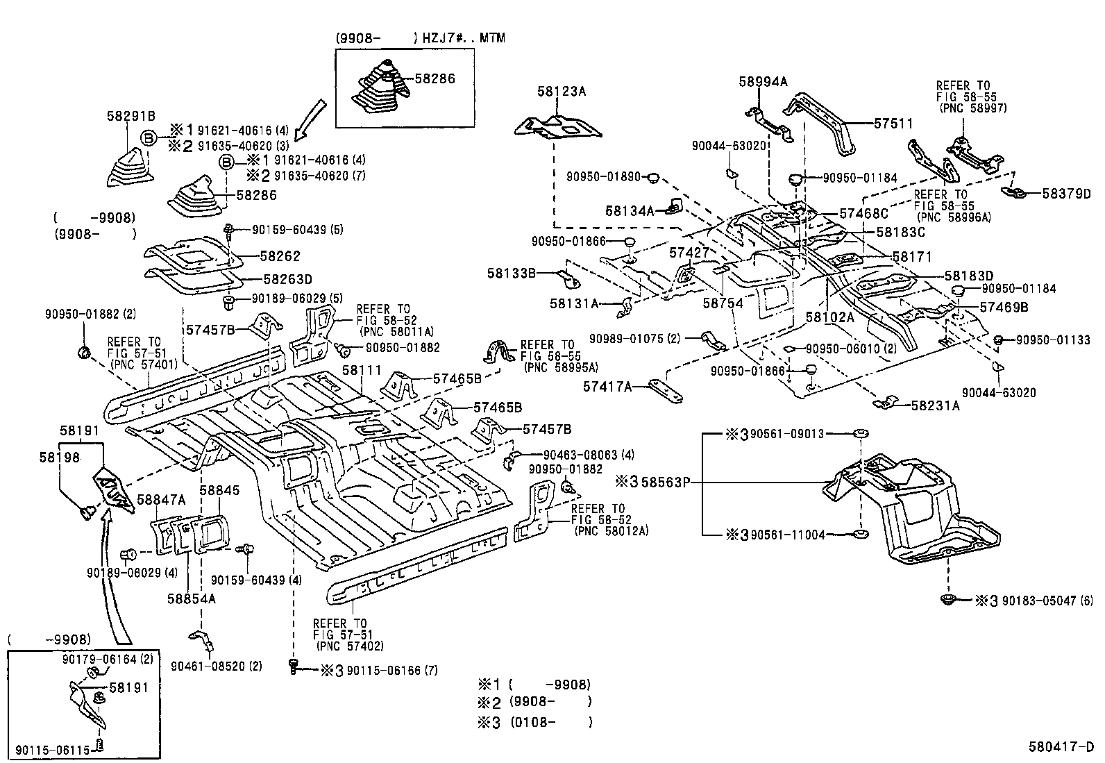  LAND CRUISER S T H T |  FRONT FLOOR PANEL FRONT FLOOR MEMBER