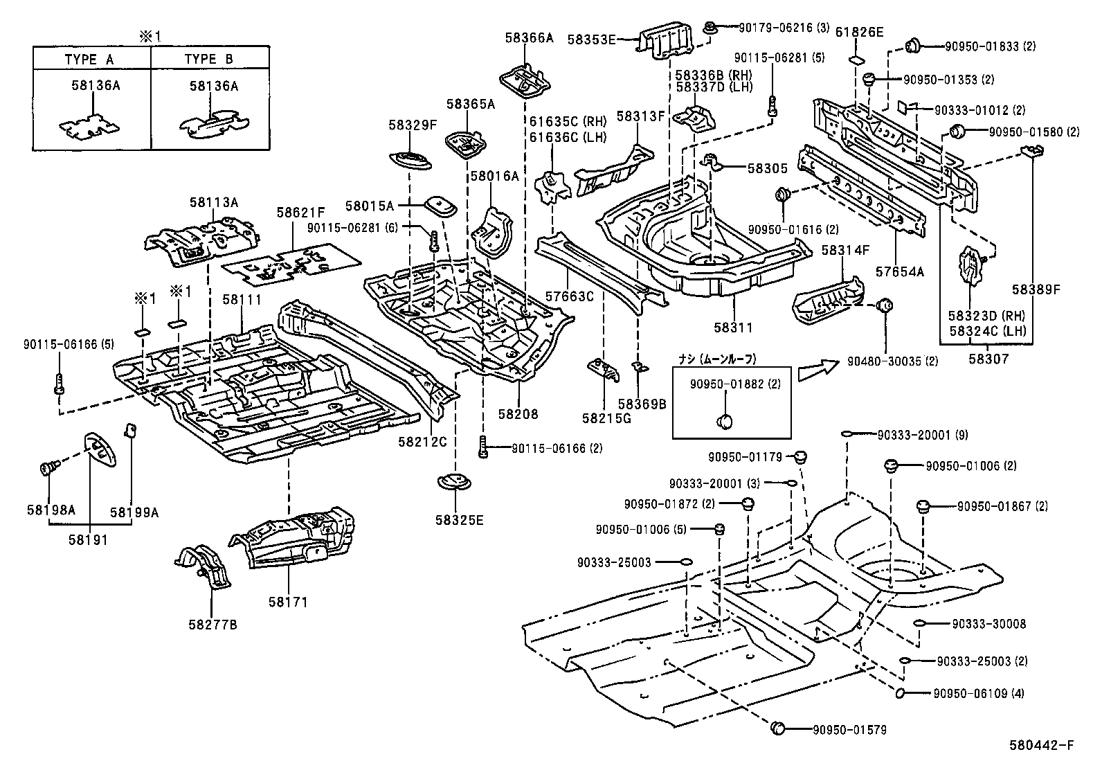  MARK 2 WG |  FLOOR PAN LOWER BACK PANEL