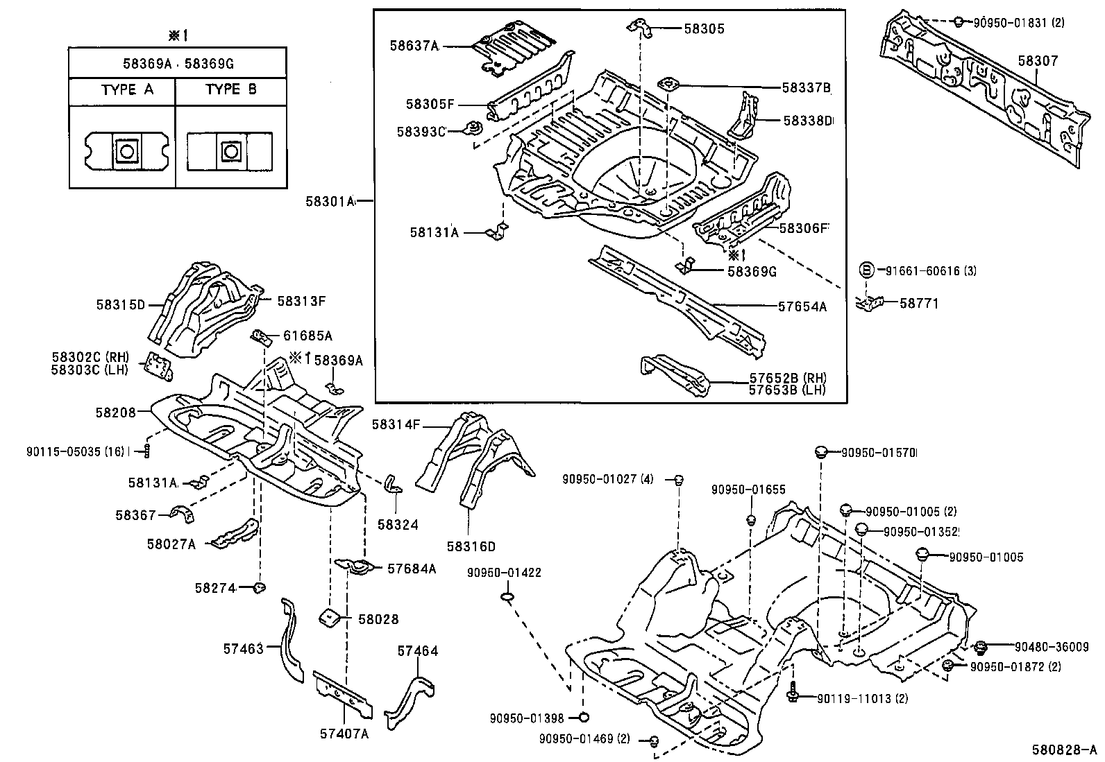  CROWN |  FLOOR PAN LOWER BACK PANEL