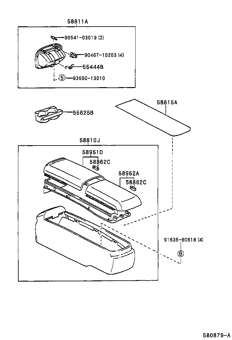 VISTA VISTA ARDEO |  CONSOLE BOX BRACKET