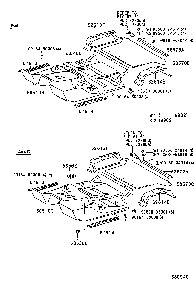  LAND CRUISER S T H T |  FLOOR MAT SILENCER PAD
