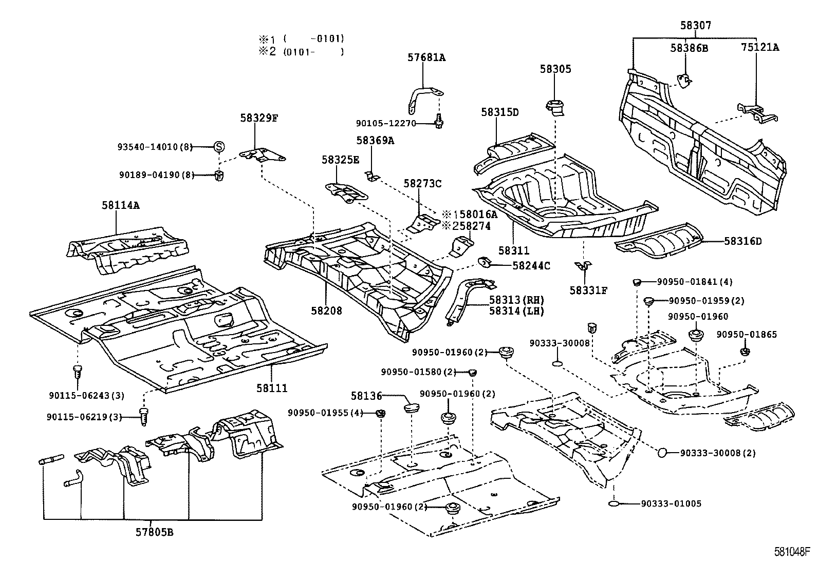  PLATZ |  FLOOR PAN LOWER BACK PANEL