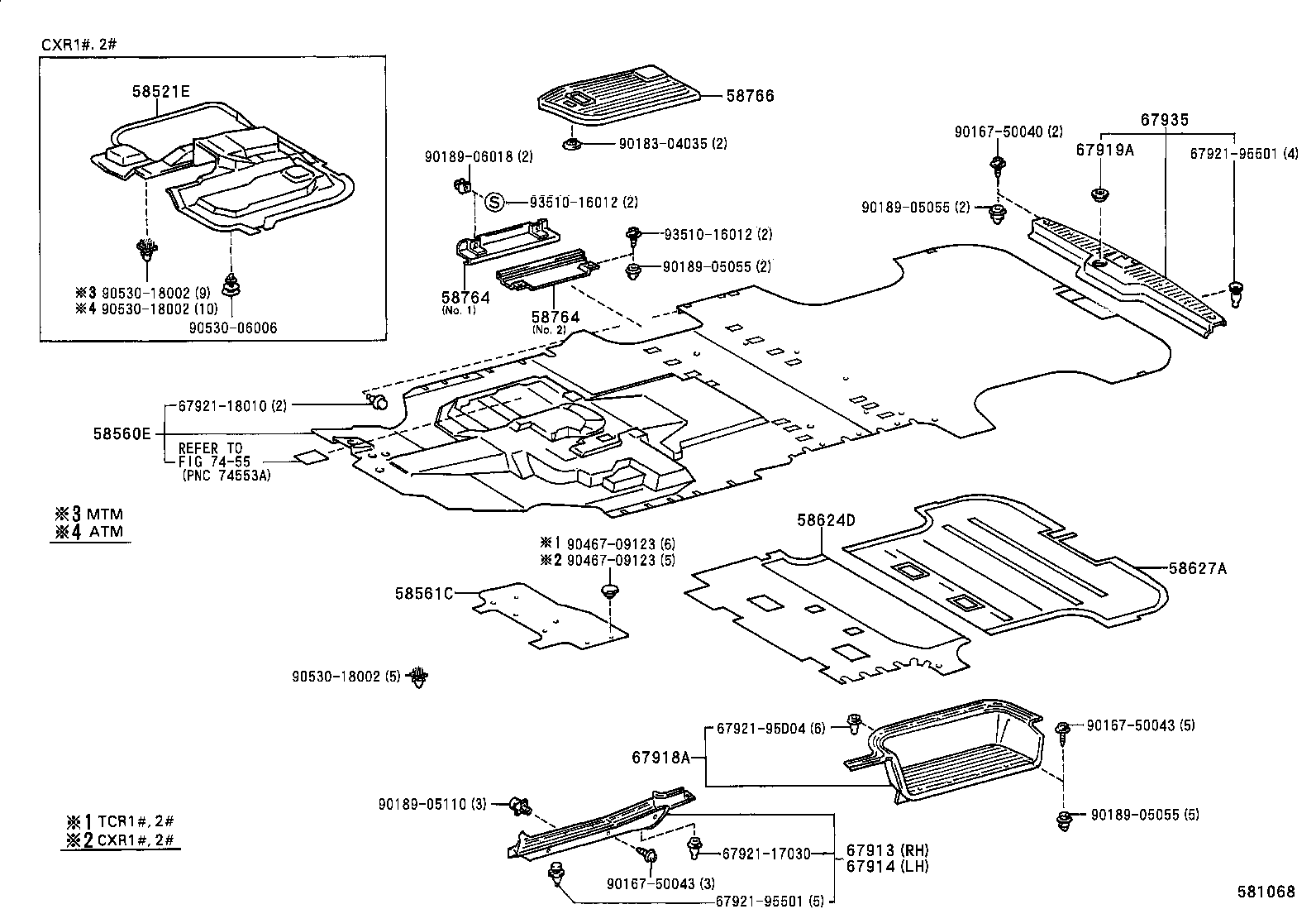  ESTIMA EMINA LUCIDA |  FLOOR MAT SILENCER PAD