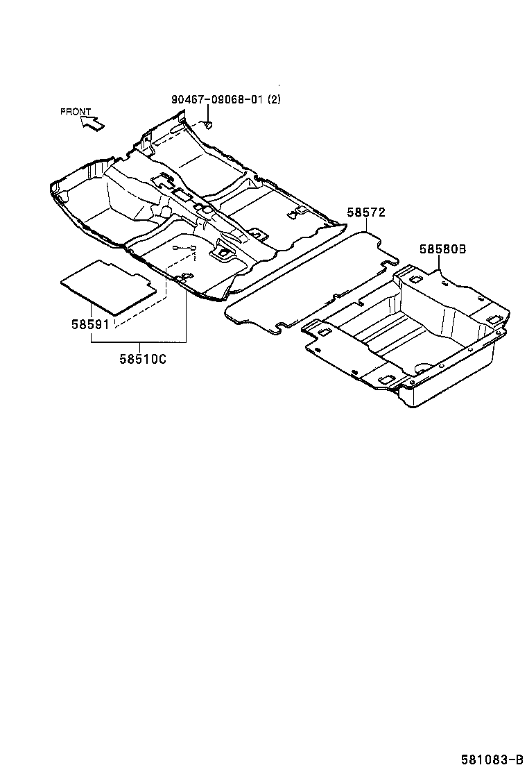  CAMI |  FLOOR MAT SILENCER PAD